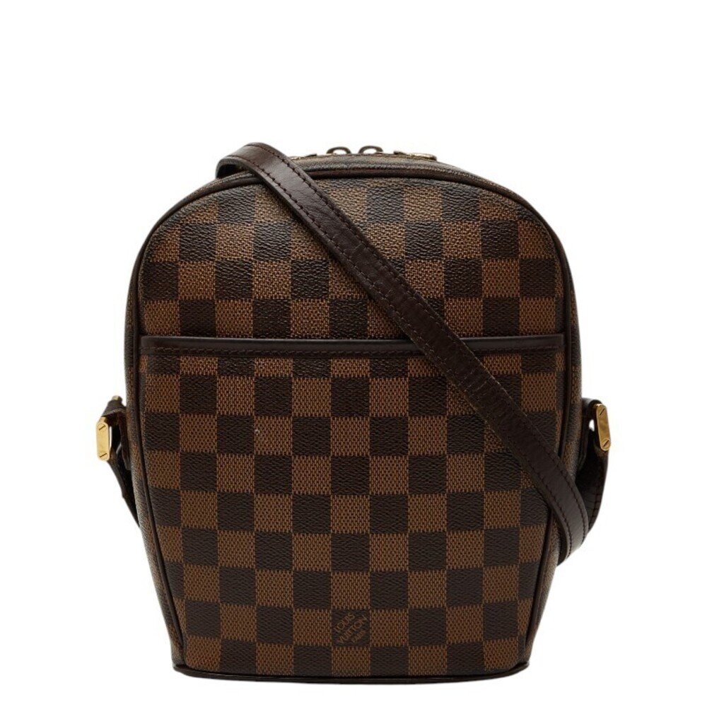 Louis Vuitton Damier Ipanema Crossbody Bag Brown Leather